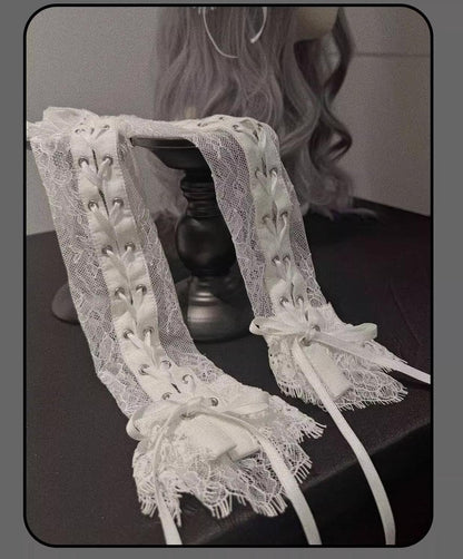 Susin Lolita - Striped Cross - Gothic Coordinated Lolita Set, Adjustable Blouse & Skirt