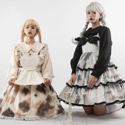 MIST - Sweet Lolita Blouse Doll Collar Lolita Shirt With Bubble Sleeve