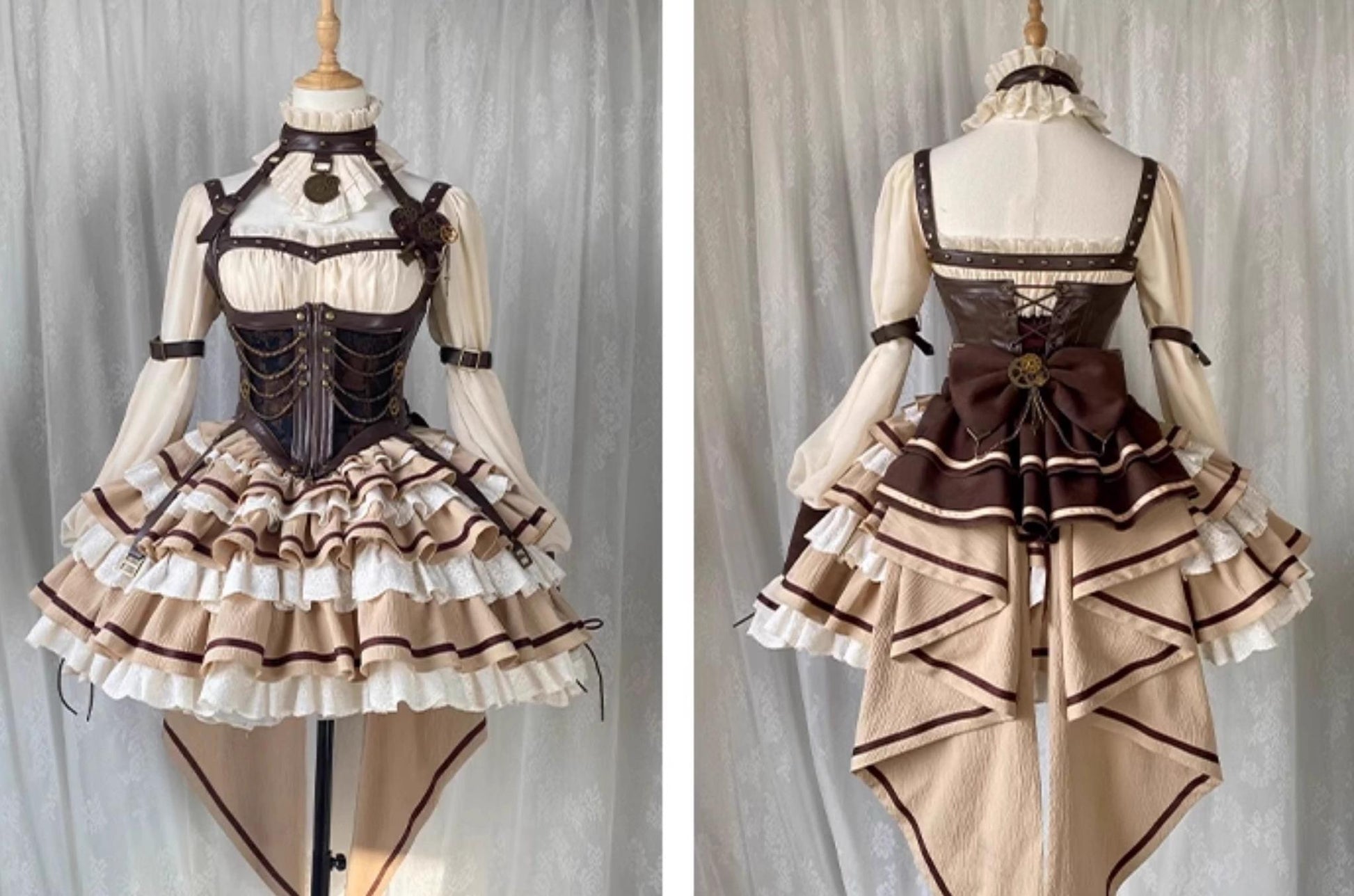 Sakurahime - Time Sand Rear - Punk Lolita OP Cute Daily Lolita Dress