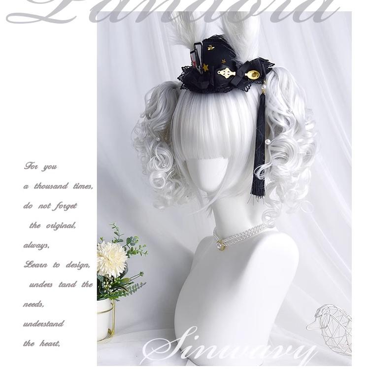Sinwavy - Pandora's Box - Lolita Short Wig with Cute Double Ponytails