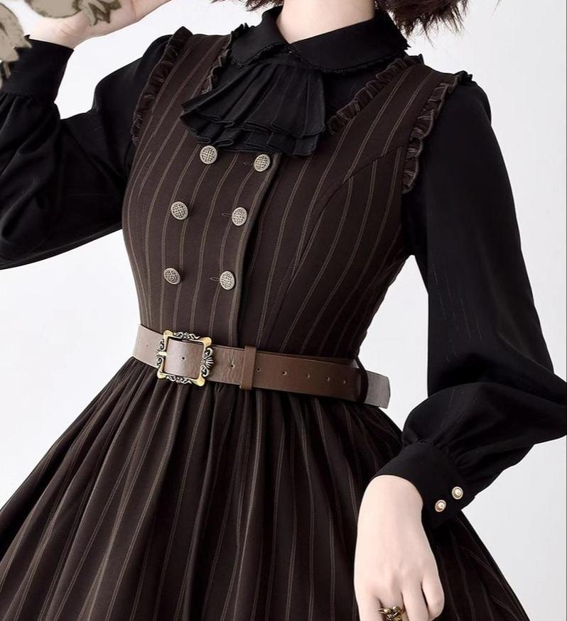 Forest Wardrobe - Little Manor - Classical Lolita JSK Dress & Long Sleeve Blouse