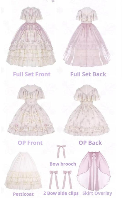 With PUJI - Nanke - Edwardian Collar Classic Lolita OP Dress Outfit