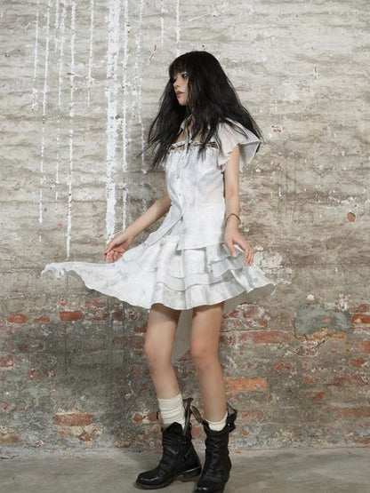 Irregular cake skirt【s0000003210】