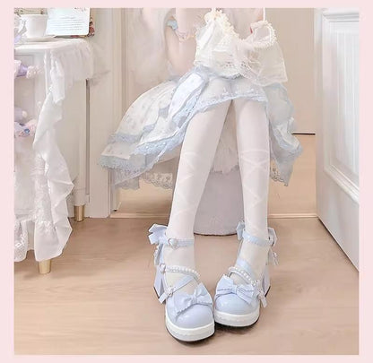 Witch's Night - Crush Complex - Sweet Lolita Heel Shoes, Pearls & Bows