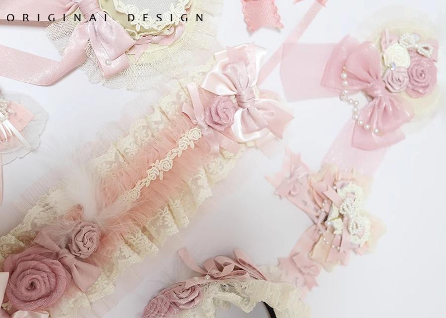 The Accessories' Story - Satin Ballet - Sweet Lolita Headdress Feather Bow