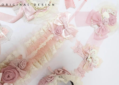 The Accessories' Story - Satin Ballet - Sweet Lolita Headdress Feather Bow