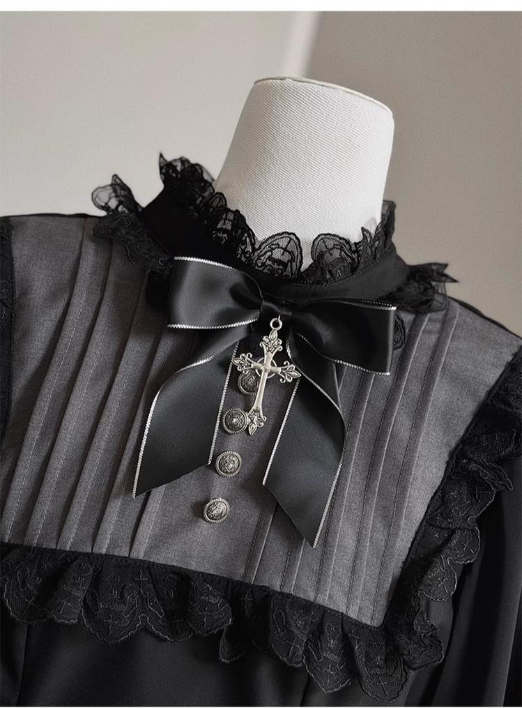 CastleToo - Rules of the Otherworld - Gothic Ouji Lolita Shorts Set with Embroidery Jacket