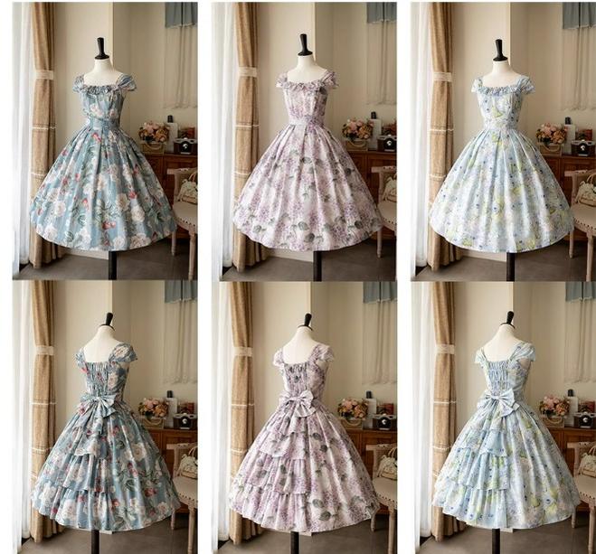 Forest Wardrobe - Forest Basket 3.0 - Vintage Lolita JSK Dress for Summer