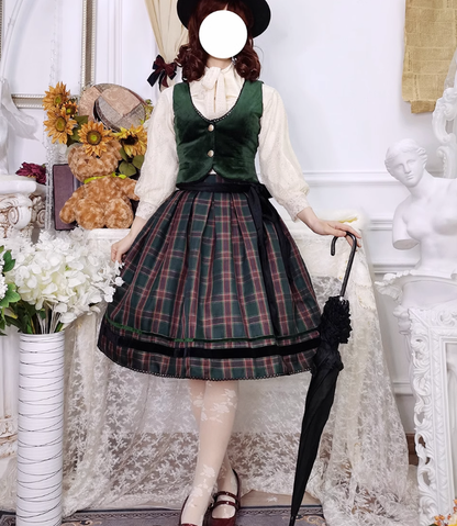 Miss Point - Ode to Joy - Elegant Lolita Winter Velvet Vest Customized