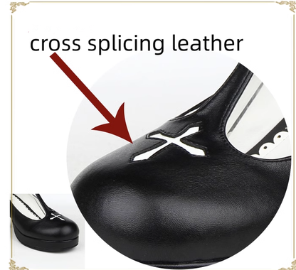 Angelic Imprint - Gothic Lolita Wings and Cross Shoes for Chistmas