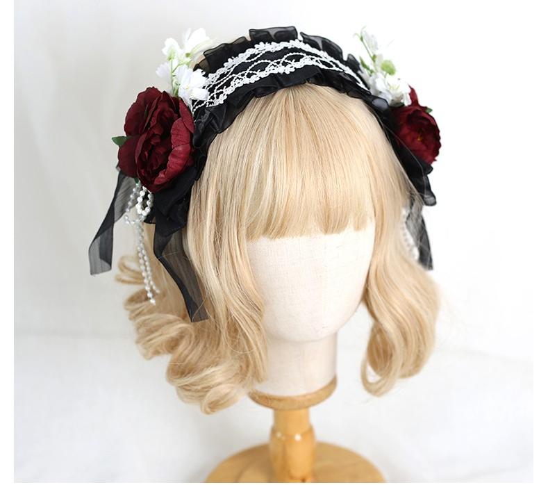 Xiaogui - Elegant Lolita Floral Lace Handmade Headband