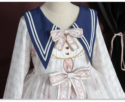 OCELOT - Classic Lolita OP Sailor Collar Elegant Lolita Dress