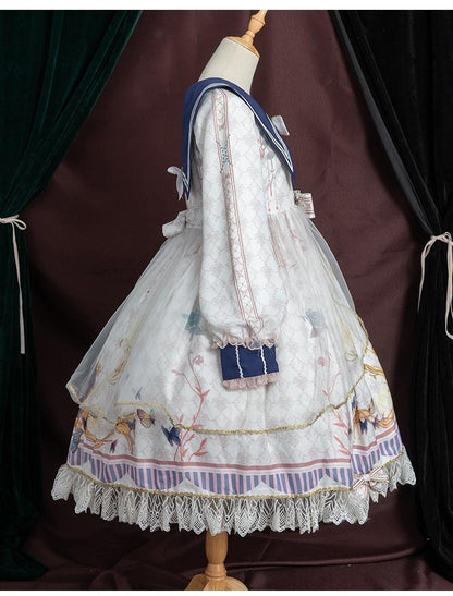 OCELOT - Classic Lolita OP Sailor Collar Elegant Lolita Dress