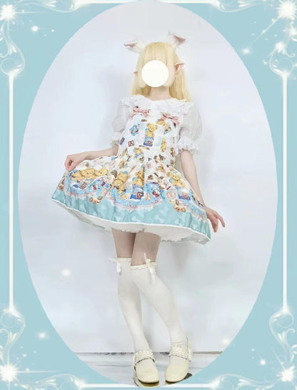 DMFS - Sweet Lolita Shirt Cotton Lolita Blouse Doll Collar