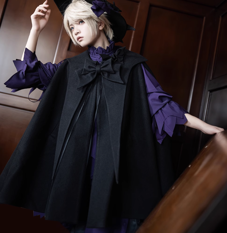Princess Chronicles - Ouji Lolita Prince Black Bow Cloak