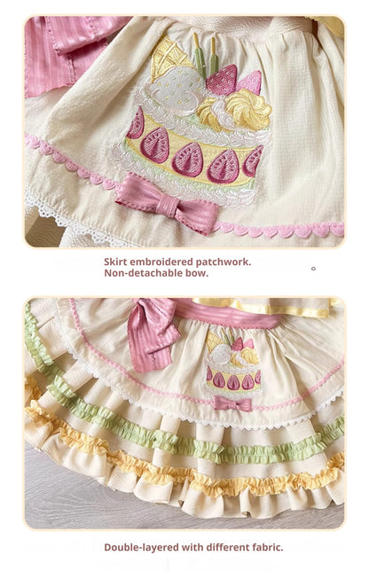Mewroco - Decorative Cake - Sweet Lolita JSK Camisole Jumper Dress