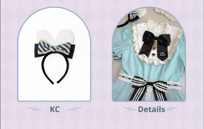 Confession Balloon - Alice in Wonderland - IP Collab Sweet Lolita OP Dress and KC