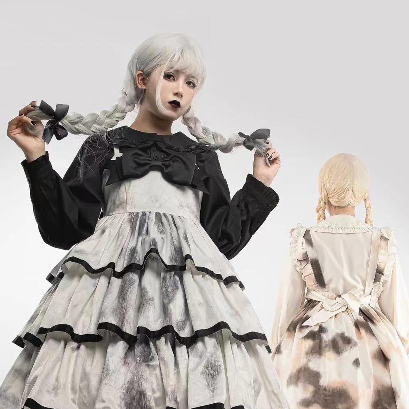 MIST - Sweet Lolita Blouse Doll Collar Lolita Shirt With Bubble Sleeve