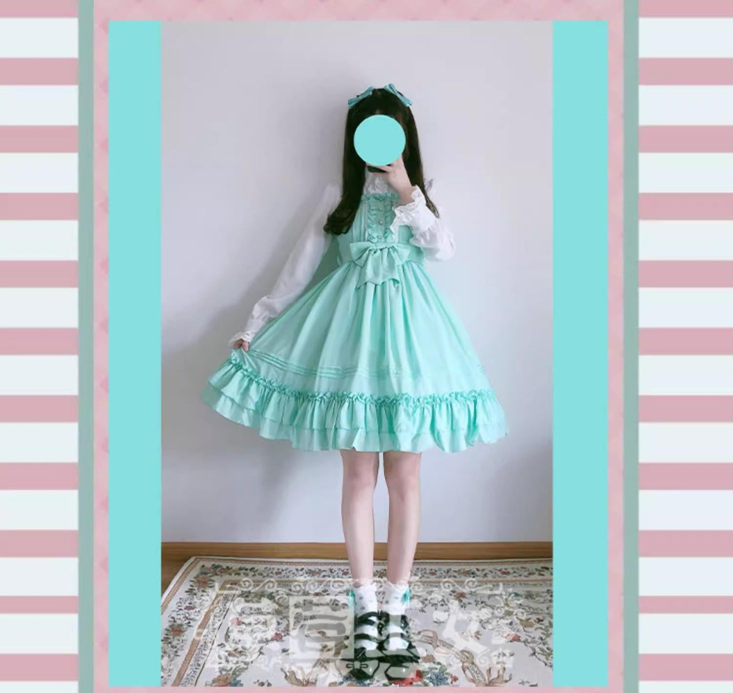 Strawberry Witch - Sweet Lolita JSK Multicolored Lolita Dress