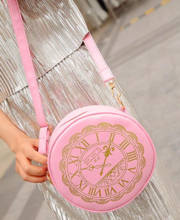 Kira - Alice Clock - Kawaii Lolita Shoulder Bag Round Lolita Crossbody Bag
