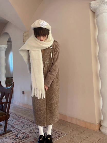 Warm Wide Long Tassel Scarf【s0000004907】