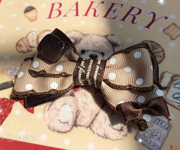 Bear Doll - Augustina - Sweet Lolita Bow Hair Clip