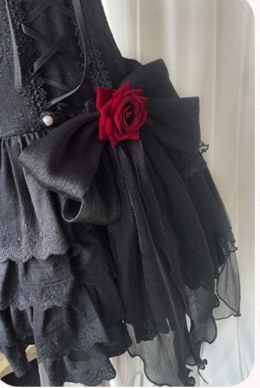 Letters from Unknown Star - Little Rose - Summer Casual Lolita Fashion Dress Sexy JSK