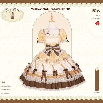 Mademoiselle Pearl - Cup Cake - Sweet Lolita OP Dress Kawaii Lolita JSK SK