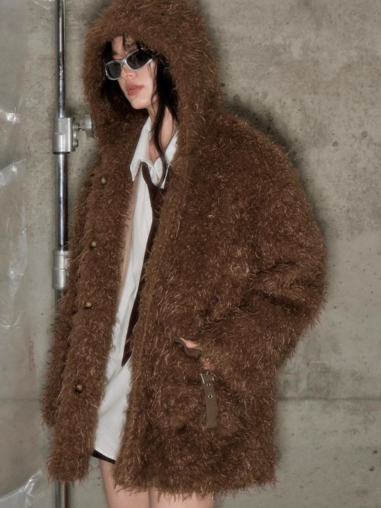 Salt and sweet soft fur coat【s0000004854】