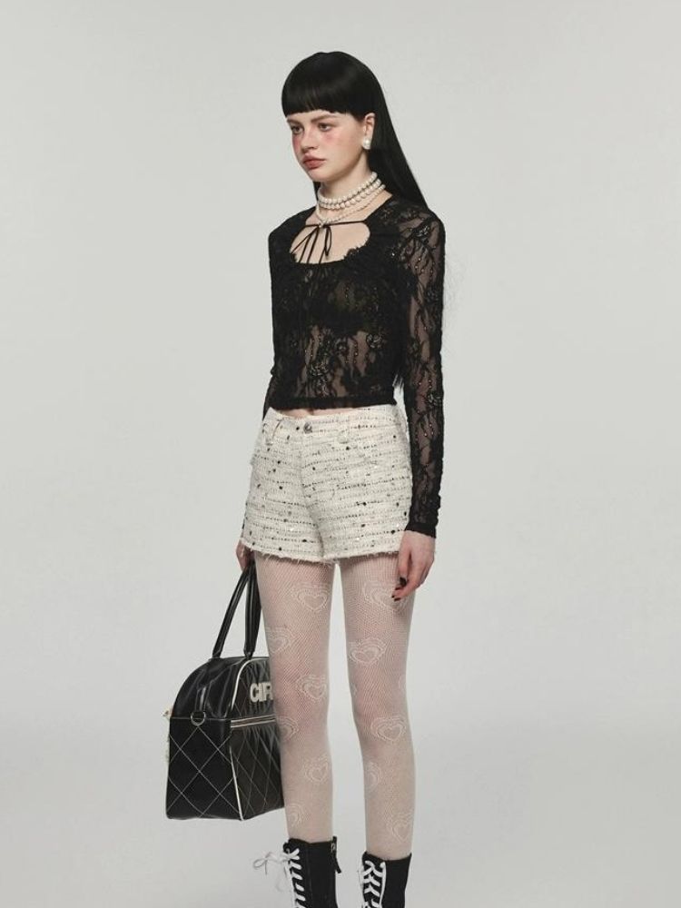 Slim fit long sleeve bottling tops【s0000004107】