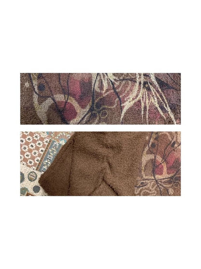 Retro Strapless Long Sleeve Printed Loose Sweatshirt【s0000007109】