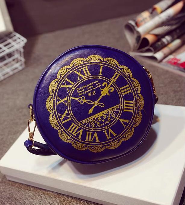 Kira - Alice Clock - Kawaii Lolita Shoulder Bag Round Lolita Crossbody Bag
