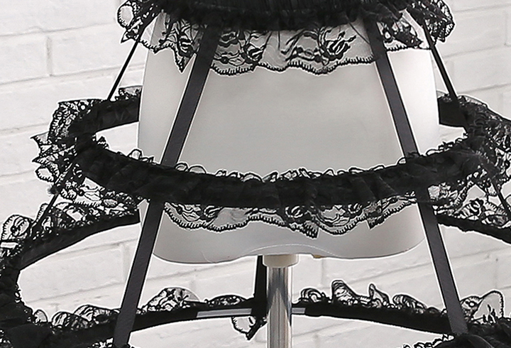 Manyiluo - Daily Lolita Hollow-out Petticoat Fish-bone Adjustable