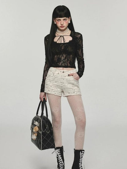 Slim fit long sleeve bottling tops【s0000004107】