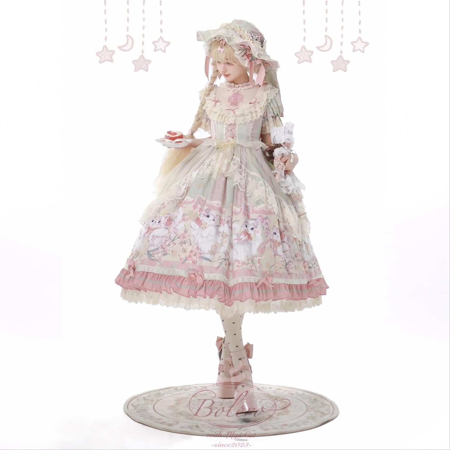 Bolero - Liliana Cat - Sweet Lolita Gorgeous OP Dress with Soft Lace & Organza