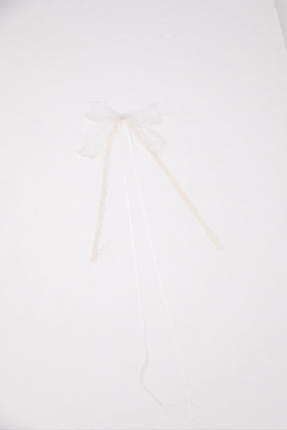 ZJstory - Sonnet Summer - Sweet Lolita Accessory Set Bow KC Hairband Waist Tie