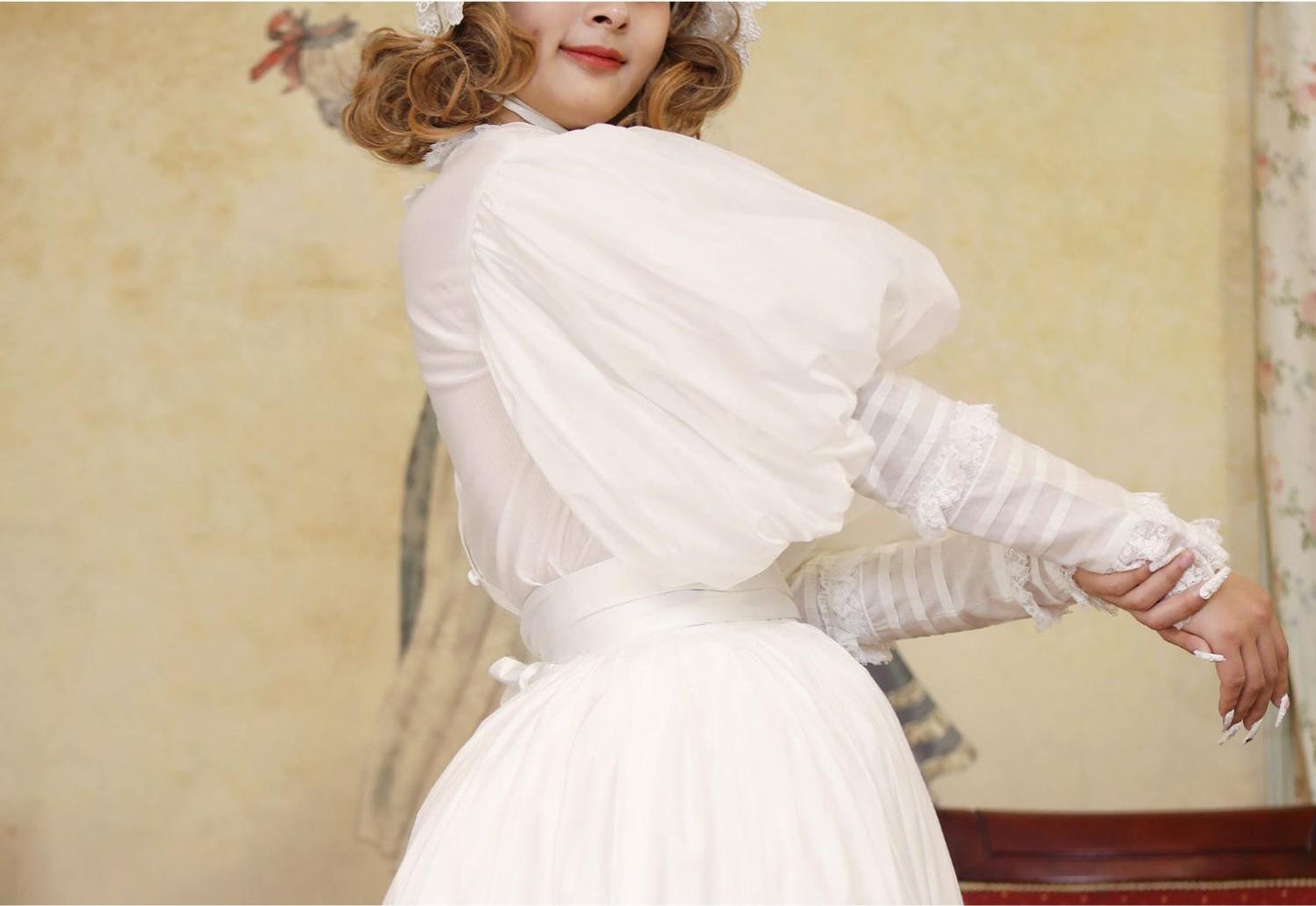 Lace Garden - Cool Summer - Vintage Lolita Victorian Shirt