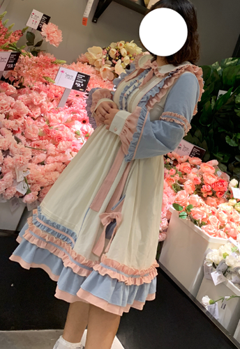 Niu Niu - Plus Size Lolita Dress Oversized OP, Long Sleeve