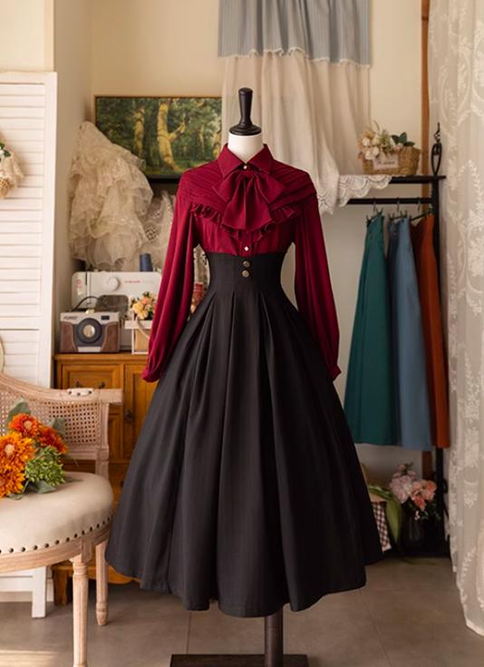 Forest Wardrobe - Forest basket - Classic Elegant Lolita SK Spring Autumn Versatile Skirt