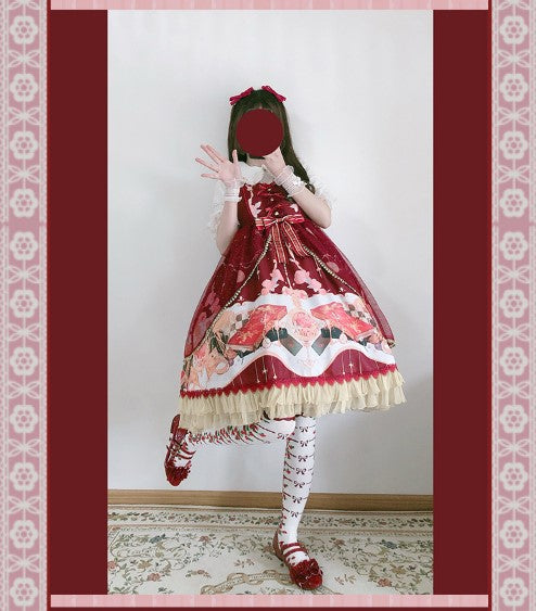 Strawberry Witch - Clock Encounter - Summer Lolita JSK Dress