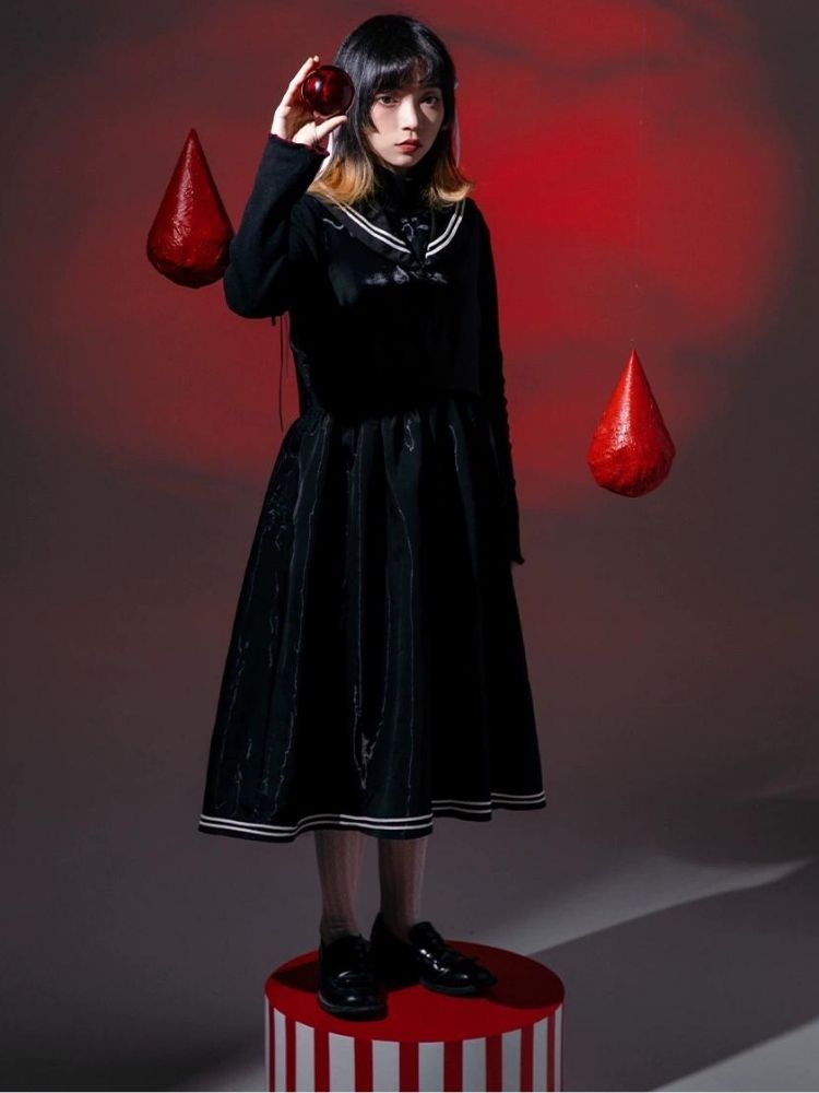 Sailor suit style dress【s0000003605】