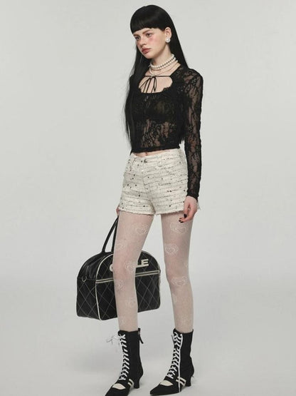 Slim fit long sleeve bottling tops【s0000004107】