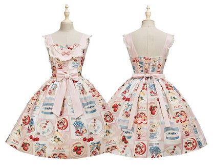 Summer Fairy - IP Collab Kawaii Lolita JSK Shirt Candy Box Hat