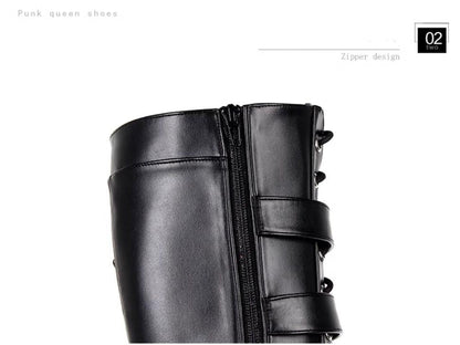 Angelic imprint - Customized Gothic Lolita Shoes Punk Boots 20CM Platform