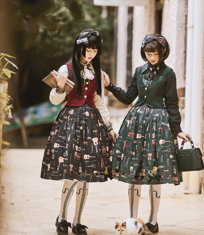 Miss Point - Ode to Joy - Elegant Lolita Winter Velvet Vest Customized