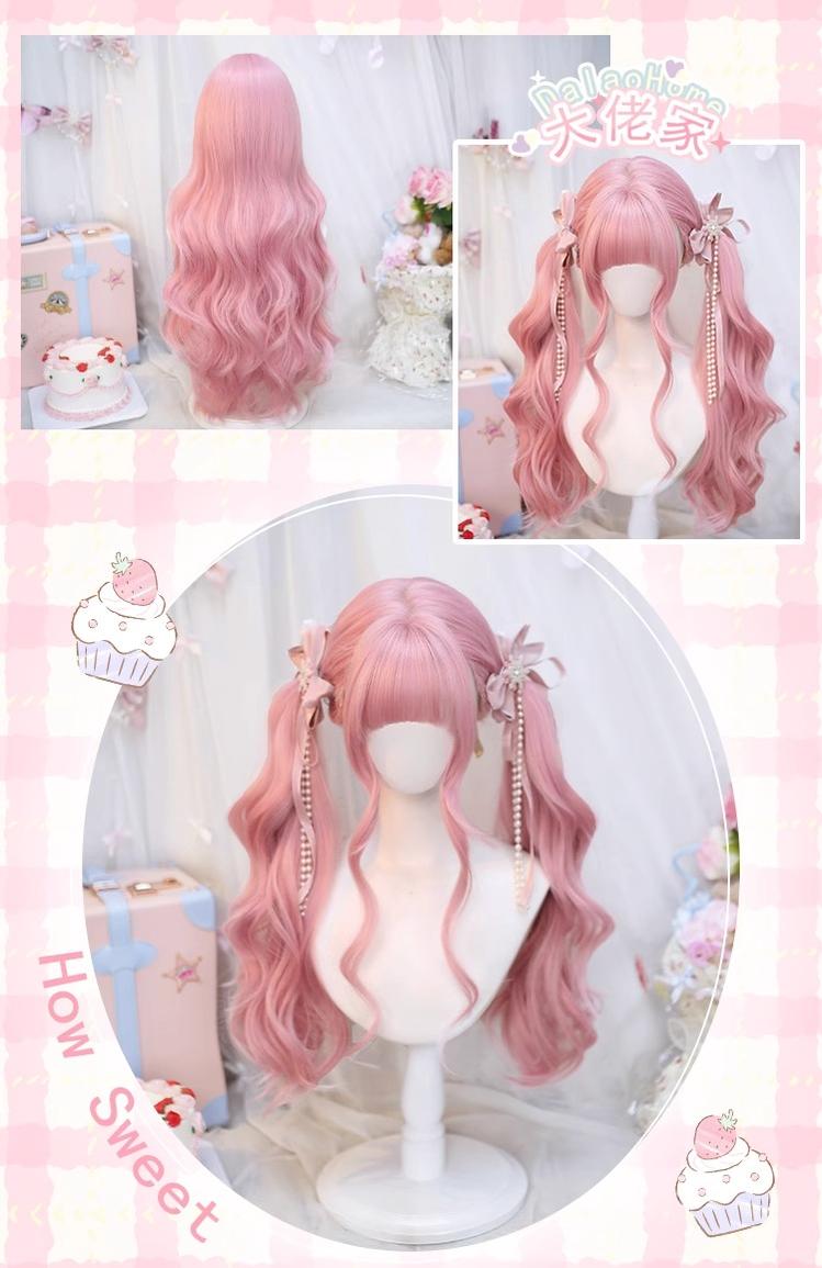 Dalao Home - Sweet Lolita Wig Double Ponytails Long Wavy Wig