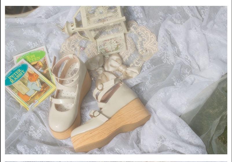 MODO - Multicolors Sweet Lolita Bow Platform Shoes