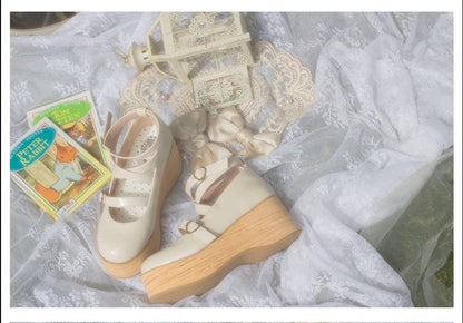 MODO - Multicolors Sweet Lolita Bow Platform Shoes