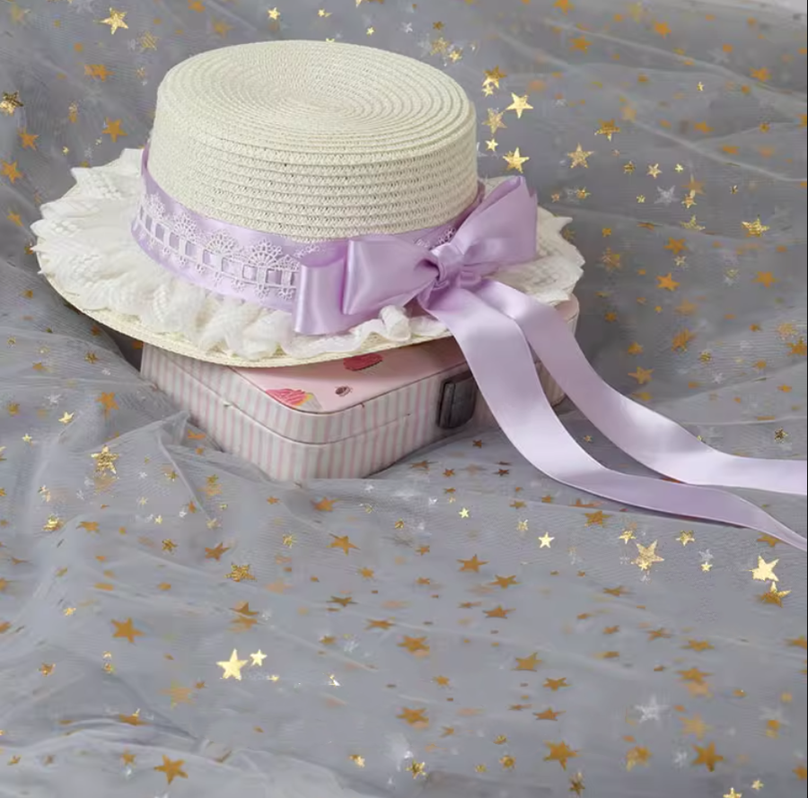 Manmeng - Light Purple Sweet Lolita KC Cuffs Hat