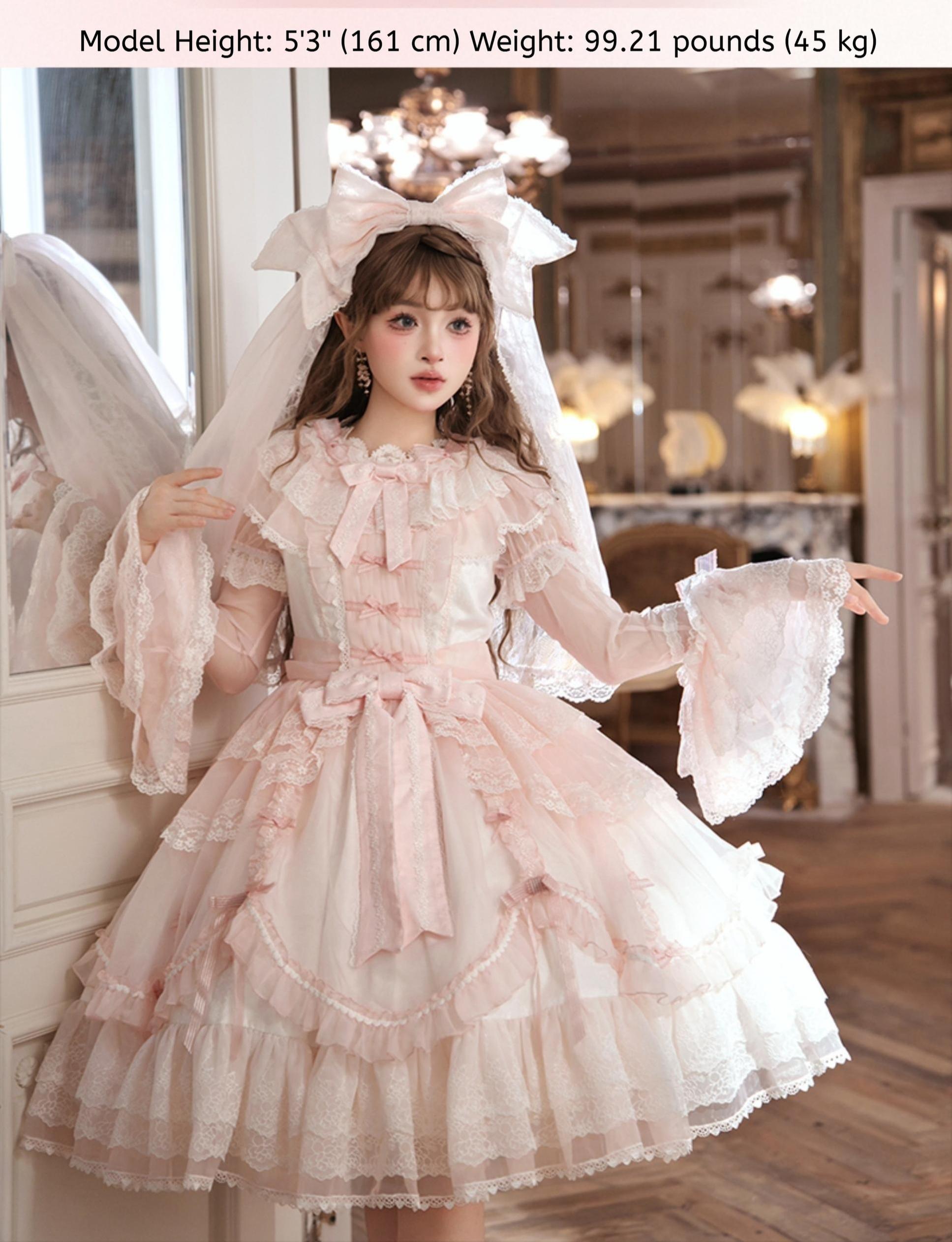 Mewroco - Candy Flavor - Gorgeous Sweet Lolita Dress, Lace & Petal Hem